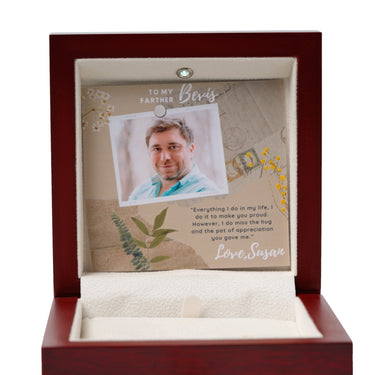 Personalized Gift from Bride to Father - Taurus Zodiac Cufflinks - I Do It To Make You Proud