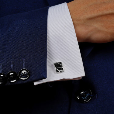 Personalized Gift For Father In Law - Black Lineage Links Cufflinks - Happy Father's Day! To my Father - in - Law.