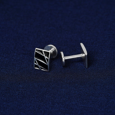 Personalized Gift from Wife to Husband - Black Lineage Links Cufflinks - First Weding Anniversary to Huband Gifts