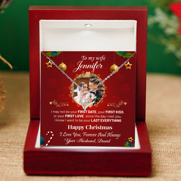 Personalized Gift For Wife - Forever Love Necklace - Happy Christmas