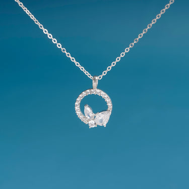 Circular Foliage Jewel Necklace
