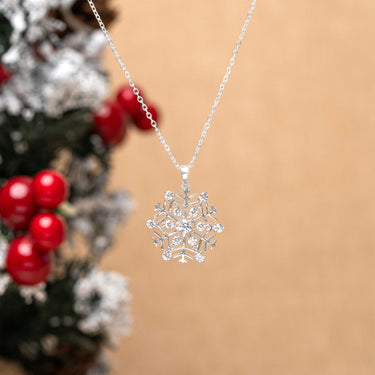 Christmas Necklace: SnowFlake 3 Pendant