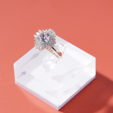 Halo Moissanite Ring