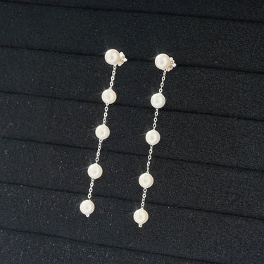 Real Long Pearl Earrings