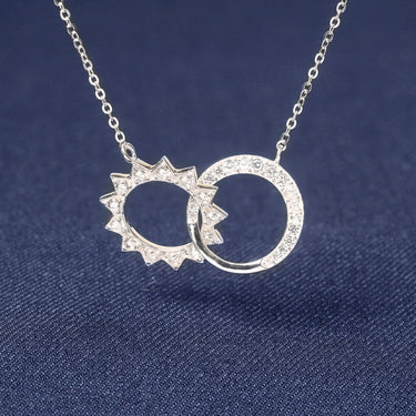 Sun Embrace Moon Necklace