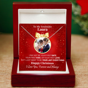 Personalized Gift For Soulmate - Reindeer Antler Necklace - Happy Christmas