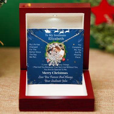 Personalized Gifts For Soulmate - SnowFlake 3 Pendant - Merry Christmas