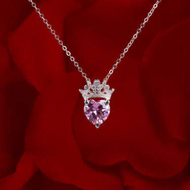 Personalized Gift For Soulmate - Queen Heart Necklace - Happy Valentine's Day, Love You Forever and Always, Your Soulmate.