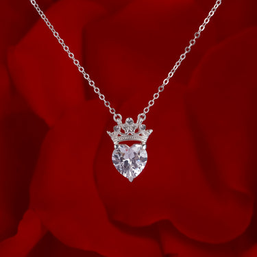 Personalized Gift For Soulmate - Queen Heart Necklace - Happy Valentine's Day, Love You Forever and Always, Your Soulmate.