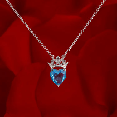 Personalized Gift For Soulmate - Queen Heart Necklace - Happy Valentine's Day, Love You Forever and Always, Your Soulmate.