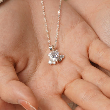 Carnation Heart Necklace