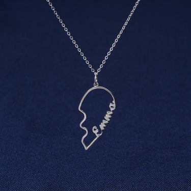 Personalized Gifts for Wife - Eternal Name Heart Necklace - Happy Valentine's Day, Every day with you is a celebration of love.