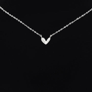 Personalized Gifts for Wife - Tiny Heart Necklace - Happy Valentine's Day, You're the reason my world is full of love.