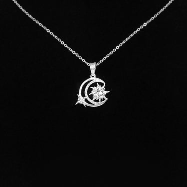 Crescent Moon & Sun Necklace