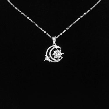 Crescent Moon & Sun Necklace