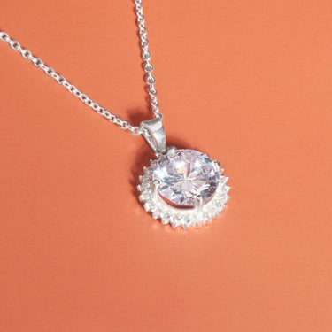 Circle of Light Necklace Moissanite