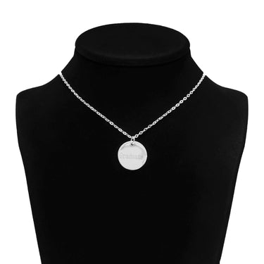 Graduation Engraved Circle Necklace