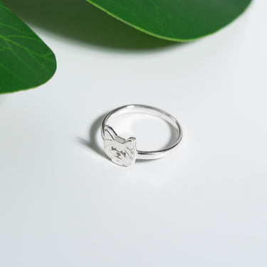 Beloved Pup Face Ring