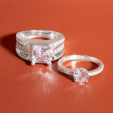 Couple Wedding Ring Moisanite