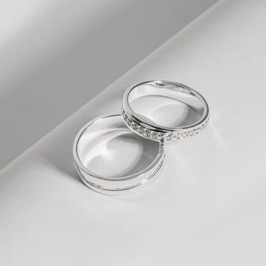 Simple Gemstone Duo Ring