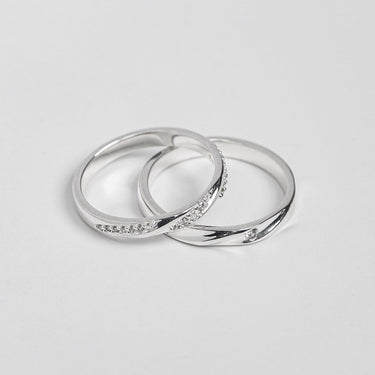 Personalized Gift For Girlfriend - Fateful Union Couple Rings - Happy Valentine's Day, Love You Forever and Always, Your Boyfriend