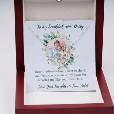 Personalized Gift from Bride to Mother In Law - Shiny Mom - Thank You from the Bottom of My Heart