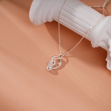 Personalized Gift from Relative to Bride - Small Knots Necklace - May You Live Happy and Cherish Every Moment