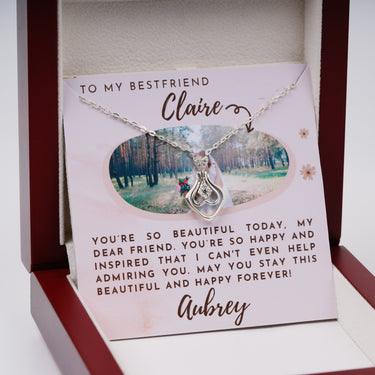 Personalized Gift from Friends to Brides - Upside Down Heart - You're So Beautiful Today