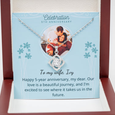 Personalized Gift from Husband to Wife -Heart Belongs Necklace - 5th Wedding Anniversary Gifts