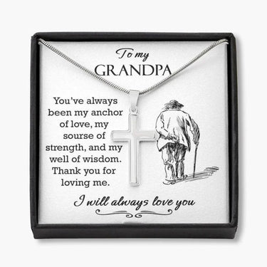 Grandfather Necklace, Gift To My Grandpa Necklace For Father’S Day, Grandpa Gift, Granddaughter To Grandpa Gift