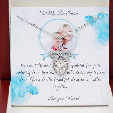 Personalized Gift from Husband to Wife - Eternal Love Necklace - 40th Wedding Anniversary Gift