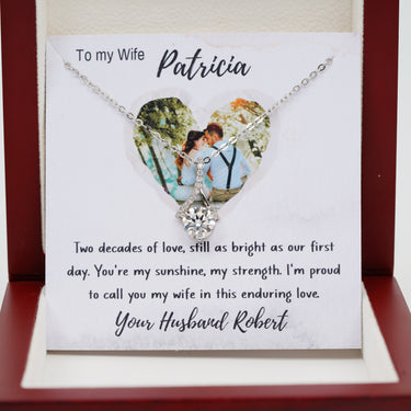 Personalized Gift from Husband to Wife - Alluring Beauty Necklace - 20th Wedding Anniversary Gift