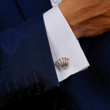 Personalized Gift from Wife to Husband - Regal Crown Cufflinks - You Make Every Day Brighter