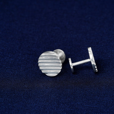 Personalized Gift from Wife to Husband - Striped Circlet Cufflinks - I Will Still Be With You