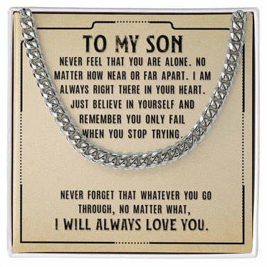 Curb Chain Necklace, Gift For Son, Wishing you endless hours of enjoyment with your new treasure