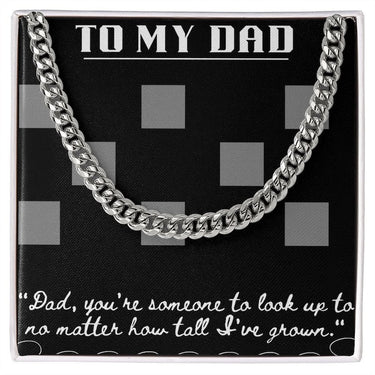 Simple Classic Necklace, Gift for Dad, To the world, you may be one person, but to me, you are the world. Happy Father's Day