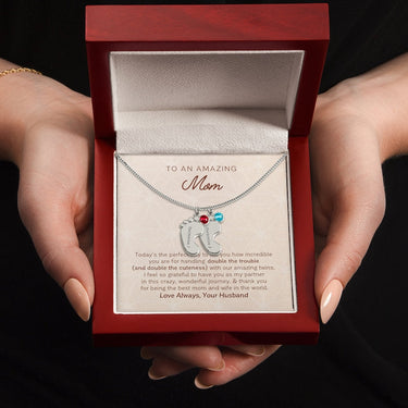 The necklace represents the legs, Gift for Mom, To An Amazing Mom