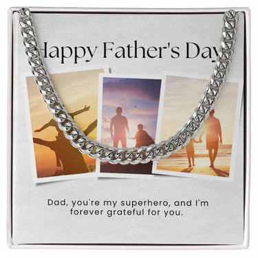 Simple Classic Necklace, Gift for Dad, Happy Father's Day