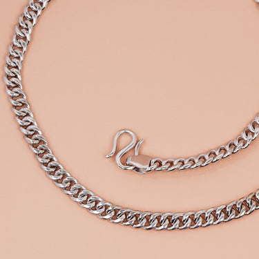 Personalized Gifts from Girlfriend to Boyfriend Gift - Curb Chain Necklace - To My Man, I Love You.