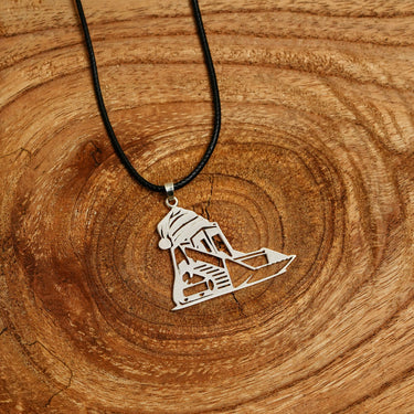 Bulldozers Christmas Necklace